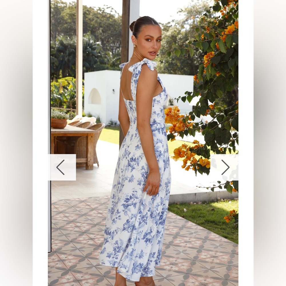 Billy j Alessandra tie up midi dress